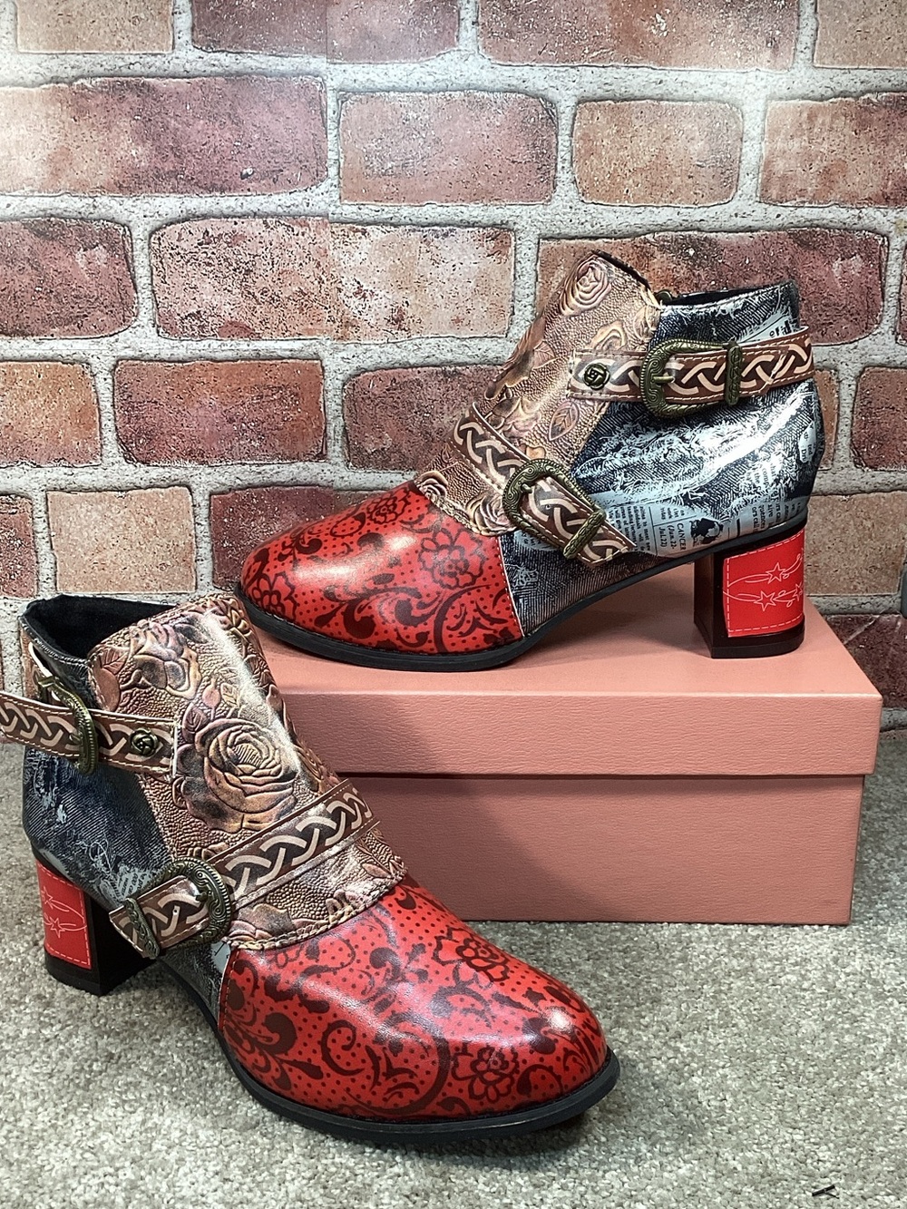Bohemian Vintage women’s ankle boots size 9.5